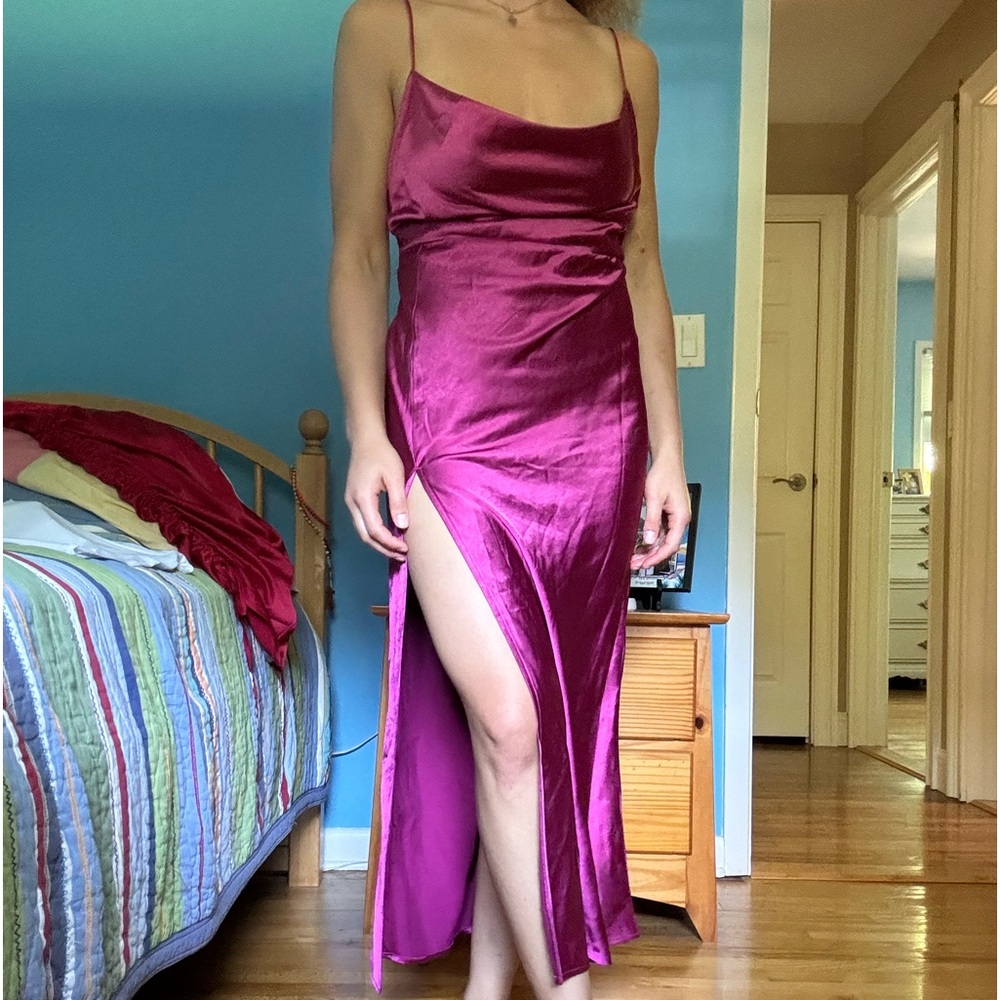 Lioness drape neck maxi dress